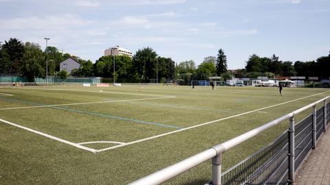 Leeres Fußballspielfeld