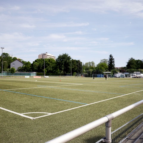 Leeres Fußballspielfeld