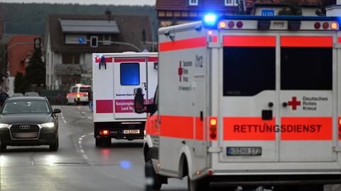 Krankenwagen in Volkmarsen.