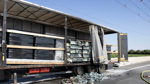 Lkw-Brand bei Weiterstadt