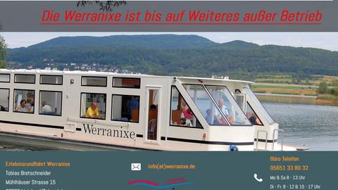 Werranixe Screenshot Homepage