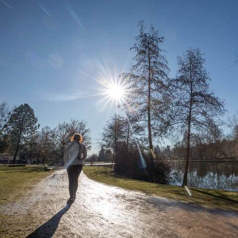 Warmes Winterwetter in Ober-Ursel