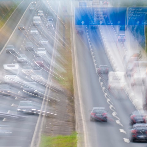Die A5 am Bad Homburger Kreuz