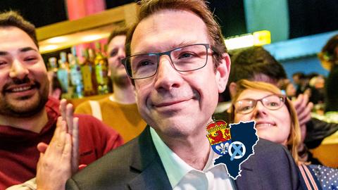Hanno Benz (SPD) freut sich über seinen Sieg.