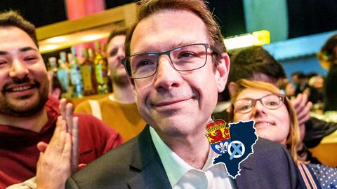Hanno Benz (SPD) freut sich über seinen Sieg.