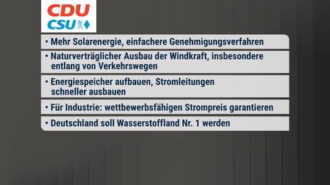 Die Inhalte des Wahlprogramms in einer Zusammenfassung.