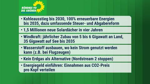 Die Inhalte des Wahlprogramms in einer Zusammenfassung.