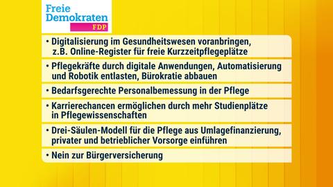 Die Inhalte des Wahlprogramms in einer Zusammenfassung.