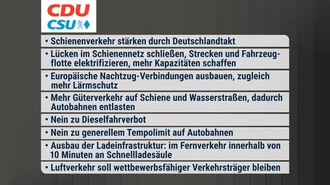 Die Inhalte des Wahlprogramms in einer Zusammenfassung.