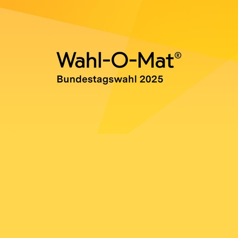 Logo vom Wahl-O-Mat zur Bundestagswahl 2025