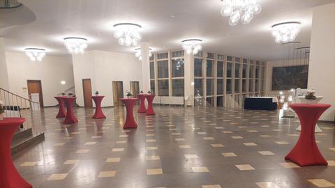 Leeres Foyer im Frankfurter Römer. 