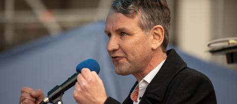 AfD-Politiker Björn Höcke am Donnerstag in Offenbach.