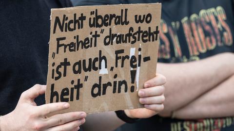 Demo gegen das geplante hessische Versammlungsrecht in Frankfurt