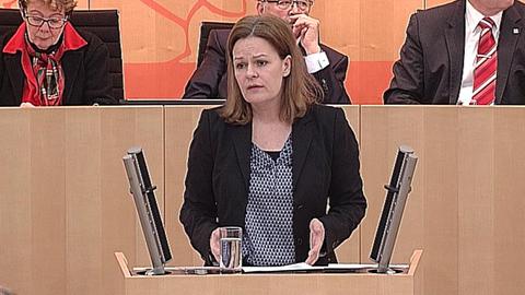Nancy Faeser (SPD) Landtag