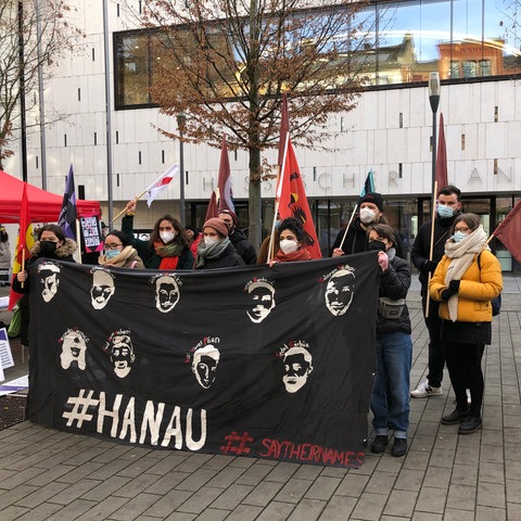 Mahnwache vorm Landtag