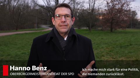 Hanno Benz, SPD-Kandidat bei der OB-Wahl Darmstadt
