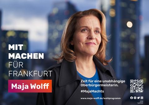 Wahlplakat von Maja Wolff.
