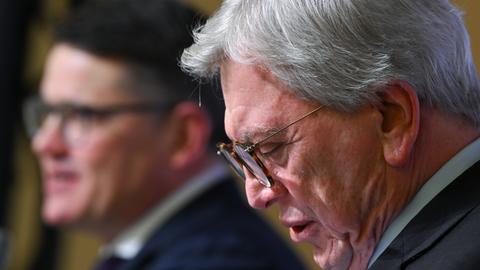 Volker Bouffier und designierter Nachfolger Boris Rhein in Fulda
