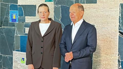 Ruth Brand und Olaf Scholz