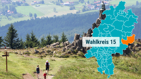 Die Wasserkuppe in der Rhön.