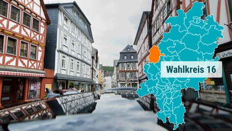 Die Altstadt in Dillenburg.