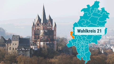 Blick auf den Dom in Limburg.
