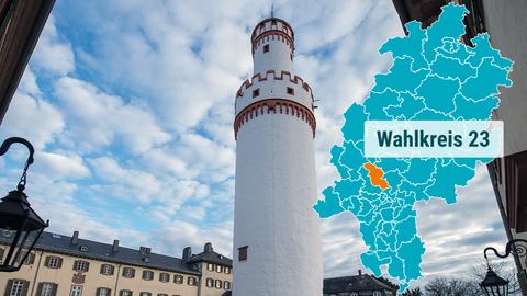 Der Weiße Turm in Bad Homburg.