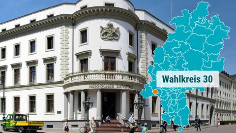 Das Wiesbadener Stadtschloss beherbergt den Hessischen Landtag.