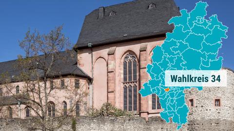Die Justinuskirche in Frankfurt Höchst.