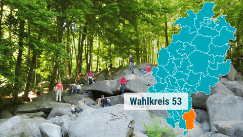 Das Felsenmeer im Odenwald.