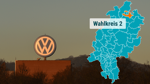 Foto des VW-Werks in Baunatal in der Abendsonne
