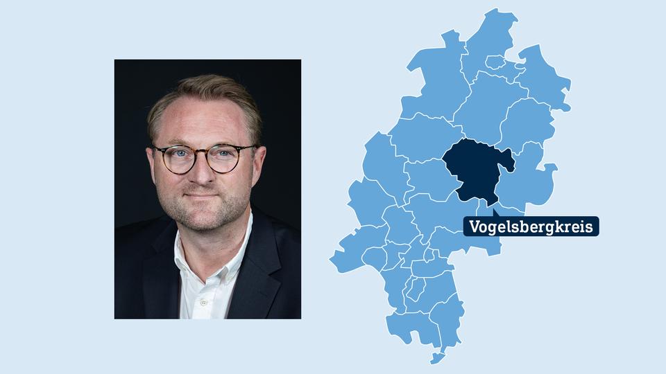 Eerste plaatsvervanger, nu baas: Jens Mischak (CDU) wordt de nieuwe districtsbestuurder in Vogelsberg
