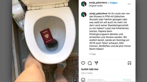 Post bei Instagram von Sonja Sofia Yakovleva
