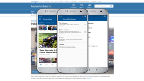 Push-Nachrichten in der hessenschau-App