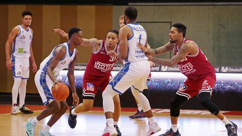 Szene aus einem Spiel zwischen Skyliners und 46ers