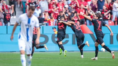 Die Lilien waren am Ende chancenlos bei Bayer Leverkusen.