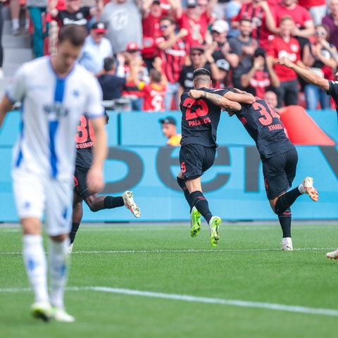 Die Lilien waren am Ende chancenlos bei Bayer Leverkusen.