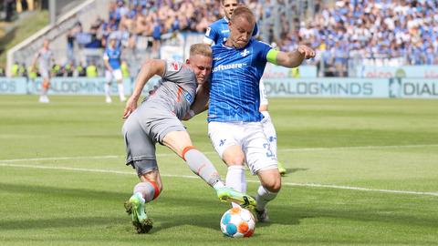 Lilien-Kapitän Fabian Holland verpasst mit Darmstadt den Aufstieg.