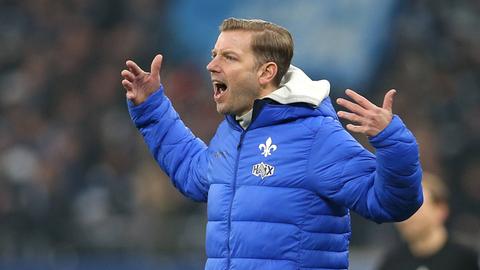 Voll bei der Sache: Darmstadts Trainer Florian Kohfeldt.