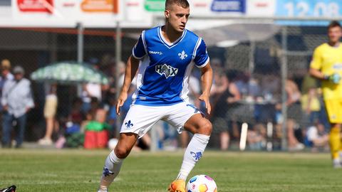 Fabian Nürnberger bei einem Vorbereitungsspiel von Darmstadt 98