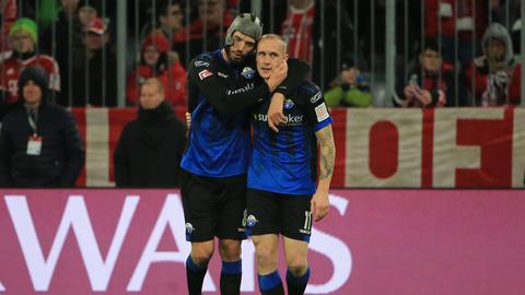 Klaus Gjasula und Sven Michel beim SC Paderborn. 