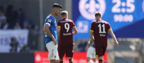 Ein enttäuschter Kluas Gjasula nach der Niederlage gegen Schalke. 