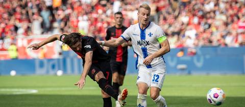 Fabian Holland im Spiel gegen Leverkusen