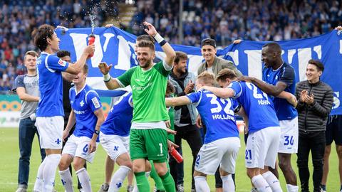 Die Lilien bejubeln den Klassenerhalt