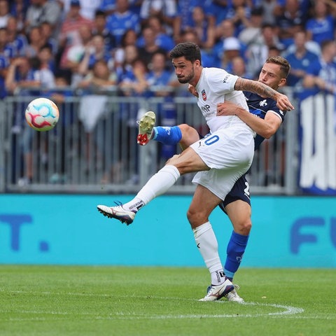 Heidenheims Tim Kleindienst im Hinspiel gegen die Lilien. 