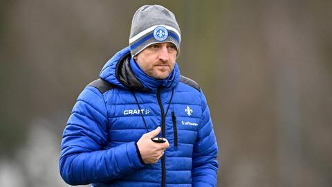 Torsten Lieberknecht beim Trainingsauftakt der Lilien