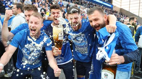 Jubel SV Darmstadt 98 Aufstieg