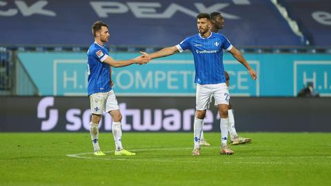 Darmstadt 98 KSC Abklatschen
