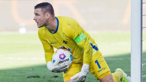 Lilien-Keeper Marcel Schuhen im Spiel gegen Bremen