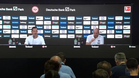 Die Pressekonferenz nach dem Spiel Eintracht-Darmstadt